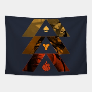 orange hunter emblem Tapestry