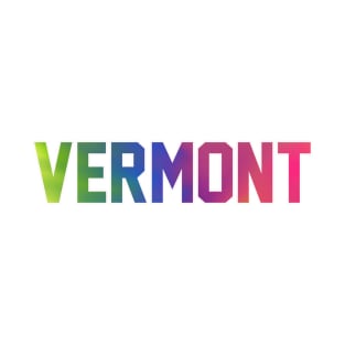 Vermont Tie Dye Jersey Letters T-Shirt