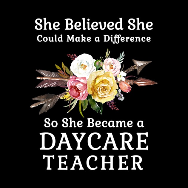 She Believed She Could Make a Difference Daycare Teacher by Sharilyn Bars