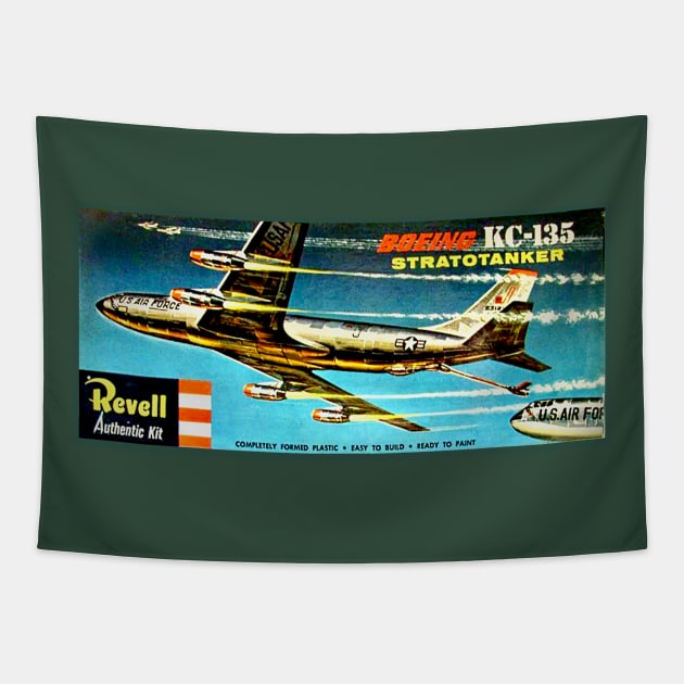 KC-135 Stratotanker Model Kit Box Art Tapestry by Starbase79