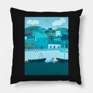 Harbour Scene Pillow