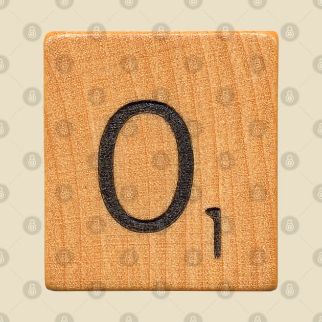 Scrabble Tile 'O' by RandomGoodness