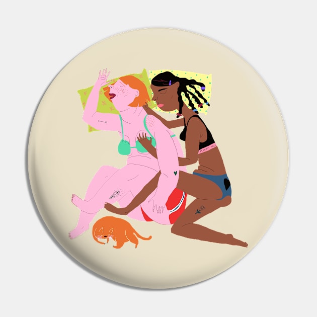 Sleeping couple with ginger cat Pin by ezrawsmith