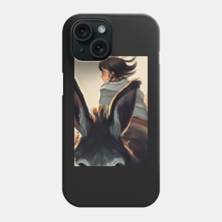 Girl on her Donkey Facing the Wrong Way Phone Case