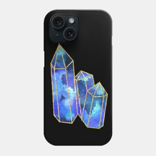 Blue Quartz Crystal Phone Case