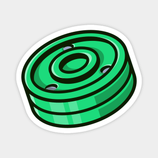 Hockey Green Biscuit Magnet