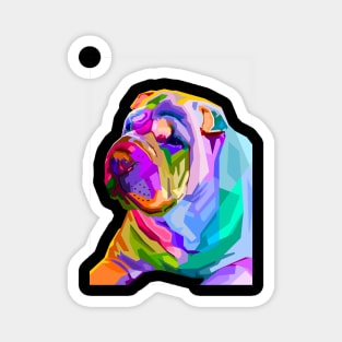 Pet Shar Pei Dog Art Magnet