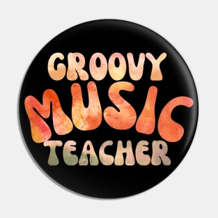 Groovy Music Teacher Pin