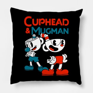 Cuphead & Mugman Pillow