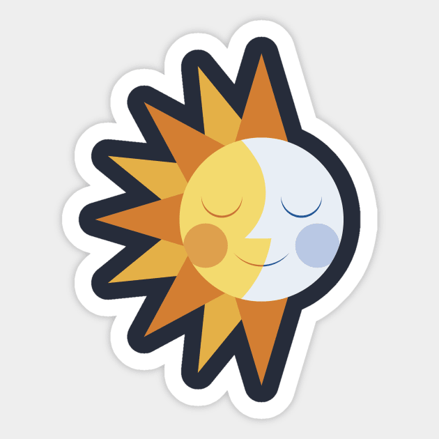 Buy Sun & Moon (Vintage) - Die cut stickers - StickerApp