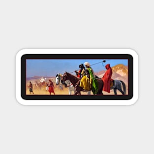 Riders Crossing The Desert by Gerome Magnet