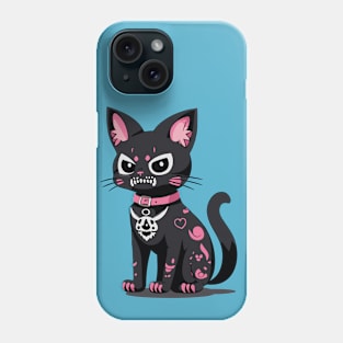 skull neko Phone Case