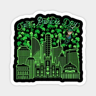 Saint Patrick's Day Milan Italy Magnet