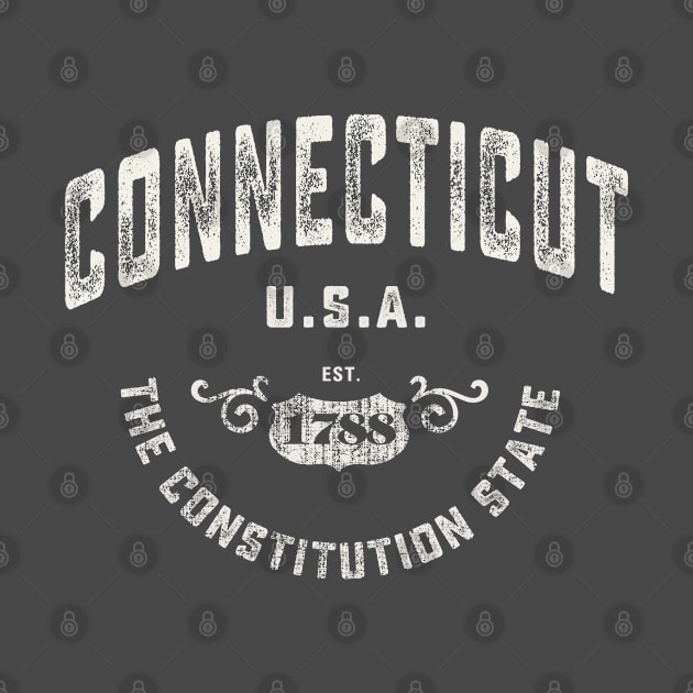 Connecticut State USA by Designkix