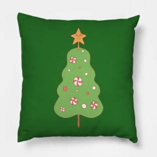 Christmas candy tree Pillow