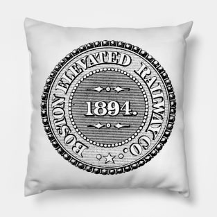 1894 Boston Elevated Railway Pillow