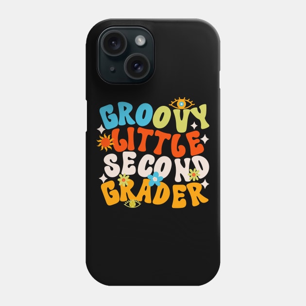 Groovy Little SECOND Grader First Day of School Phone Case by Myartstor 