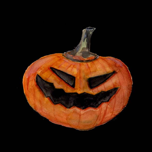 Orange Halloween Pumpkin Head by ZeichenbloQ