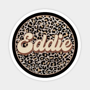 Classic Music Eddie Personalized Name Circle Birthday Magnet