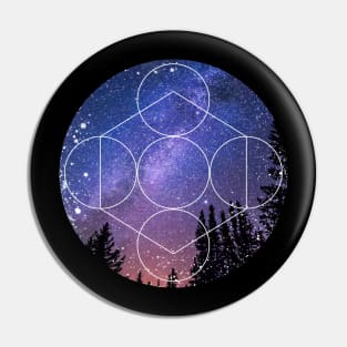 Galaxy Nature Mask Pin