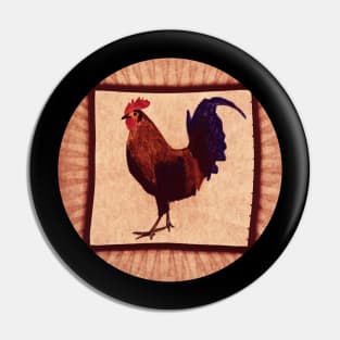 Little Red Rooster Red Pin