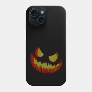 Scary Halloween Evil Laughing Yellow Orange Red Jack-O-Lantern Phone Case