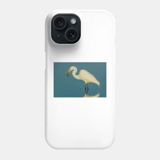 Great Egret with Shrimp Phone Case