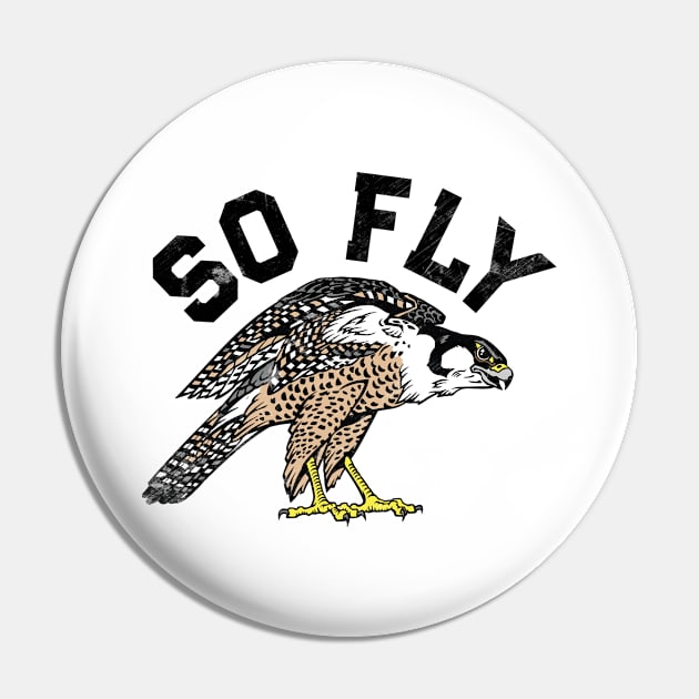 Peregrine Falcon Bird, Birdwatcher Vintage Pin by RiseInspired