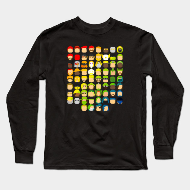 Funny Game Characters Roblox Arsenal Cast Icon Roblox Long Sleeve T Shirt Teepublic - roblox t shirt icon roblox