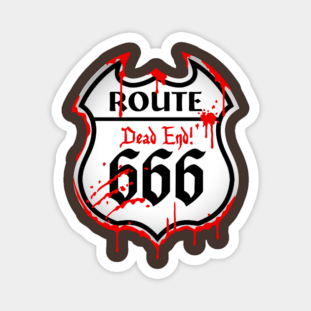 Route 666 Magnet by Mystic-Land