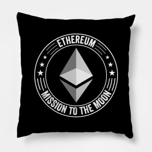 Vintage ETH Ethereum Coin To The Moon Crypto Token Cryptocurrency Wallet Birthday Gift For Men Women Kids Pillow