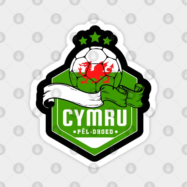 Cymru Football Magnet by footballomatic