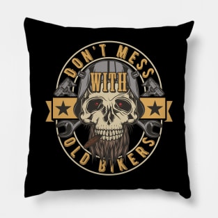 Old Bikers Pillow