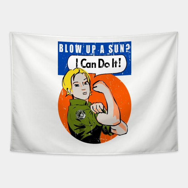 I can do it! (Distressed print) Tapestry by Boogiebus