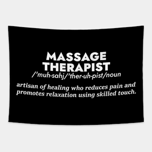 Massage Therapist Definition - Dectionary Style Tapestry