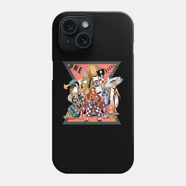 ONE PIECE T-SHIRT FUN T-SHIRT PO013 Phone Case by Huko