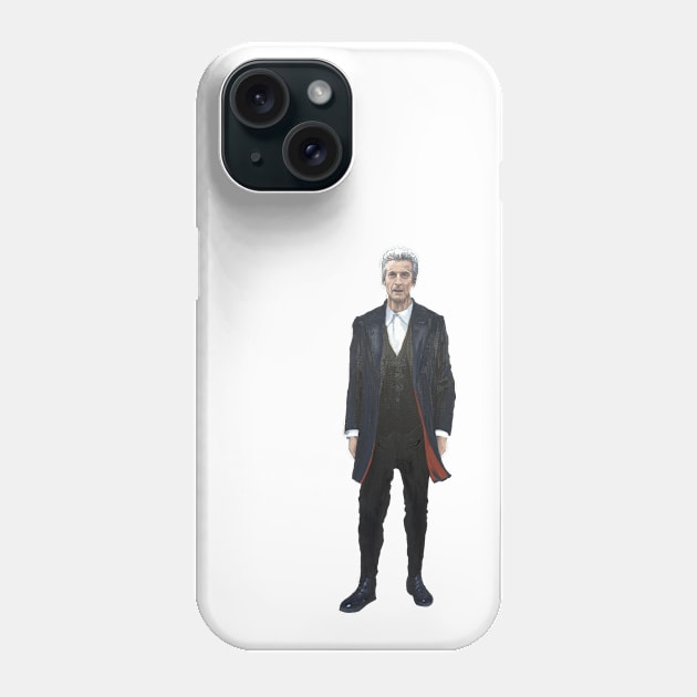 The 12th Dr Who: Peter Capaldi Phone Case by Kavatar