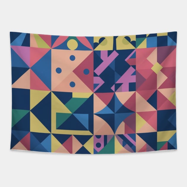 Geometric design Tapestry by designgoodstore_2