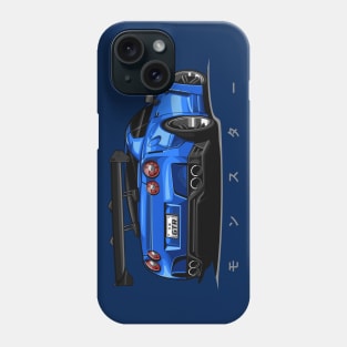 GTR R35 Body Kit (Blue) Phone Case