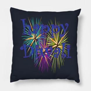 Happy Diwali Festival Of Light Over Dark Celebration 4 Pillow