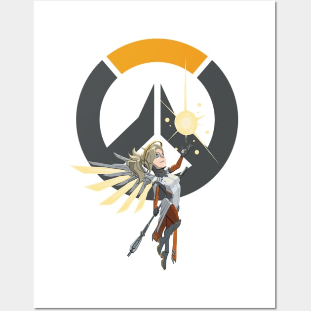 royalty Kunde Hover Overwatch: Mercy - Overwatch - Posters and Art Prints | TeePublic