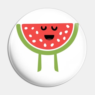 CHEERING HAPPY WATERMELON Pin