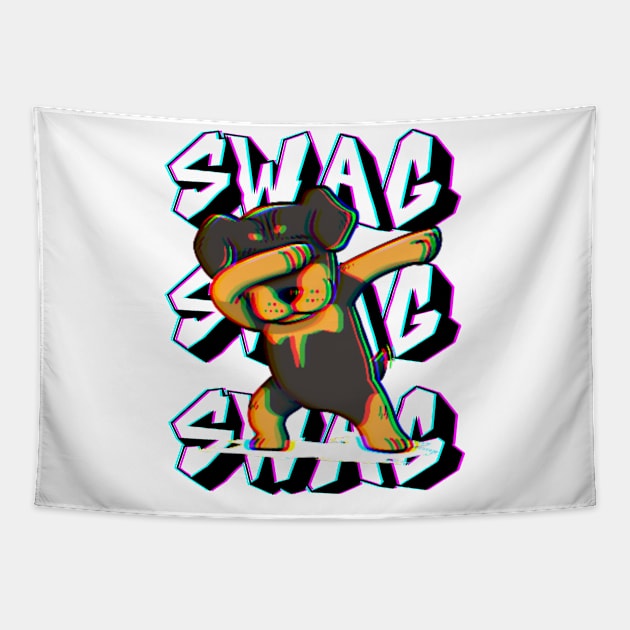 Dog swag Tapestry by Qibar Design