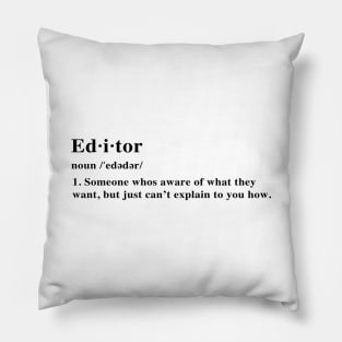 Editor Definition (Design) Pillow