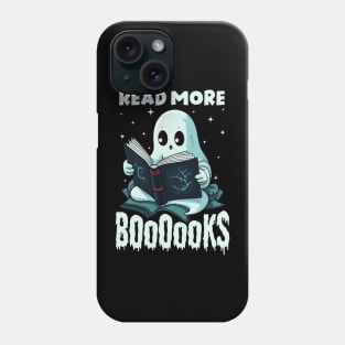 Cute Booooks Ghost Read More Books Funny Teacher Halloween Phone Case