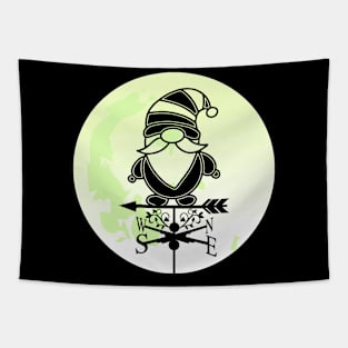 Christmas Gnome Weathervane Tapestry