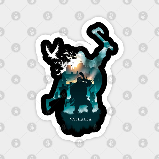 Valhalla Vikings! Magnet by PowKapowCreations