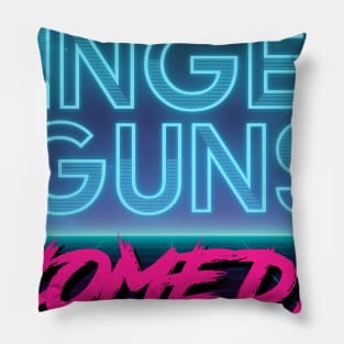 Finger Guns Comedy - Retro Pillow