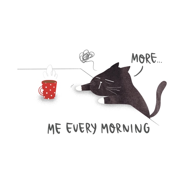 Me every morning by Moonaries illo