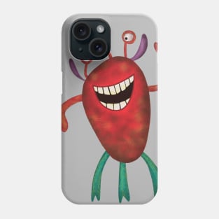 Happy Larry - friendly monster by Cecca Designs Phone Case